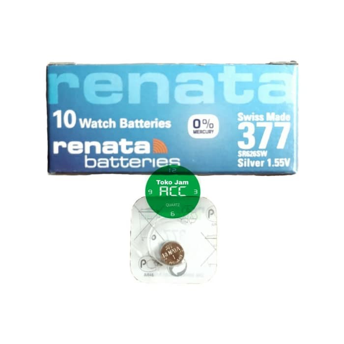 Original Baterai Renata Ori 377 SR626SW Premium Kekinian