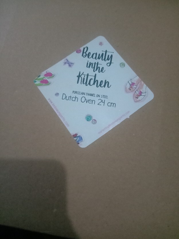 Panci, Dutch Oven Enamel Chefina D24cm W/glass Lid Beauty In The Kitchen