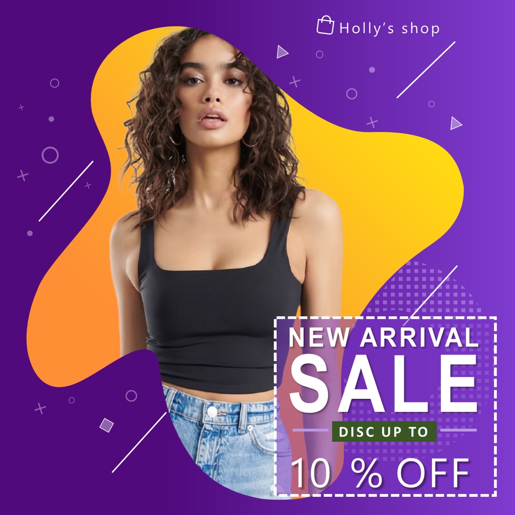 Tengtop wanita korea jumbo crop top tali besar bahan spandex jersey