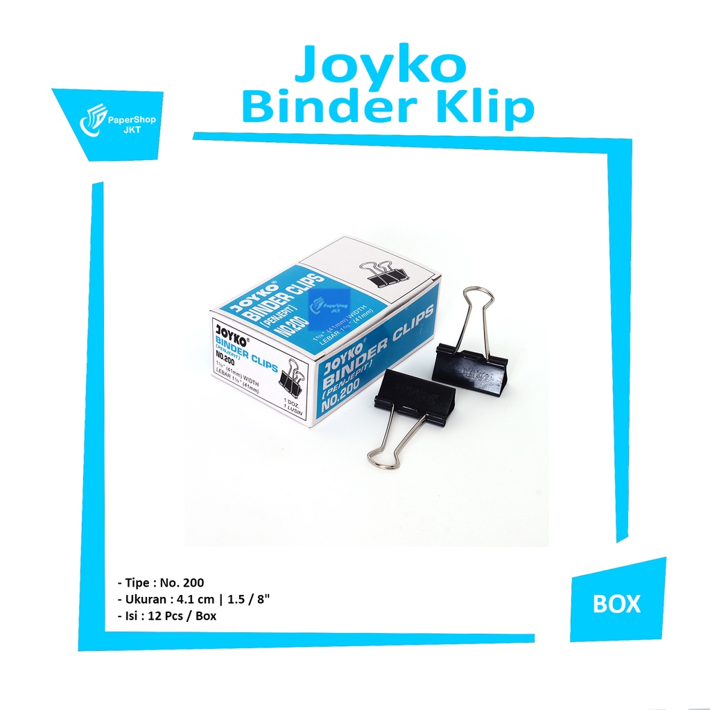 

JOYKO - Binder Clip 200 Penjepit File Dokumen