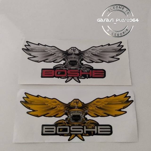 EMBLEM TIMBUL LOGO BOSHE BUAT DI WINSHILD NMAX AEROX PCX NINJA RR NINJA 250 LEXI  CBR VIXION GSX