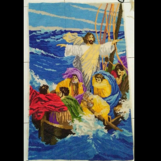 Kristik Strimin cross stitch rohani yesus