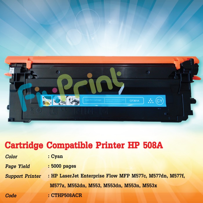 Toner Compatible Cartridge CF361 CF361A Cyan For Color Printer Laserjet HP M552dn M553dn M553n M553x