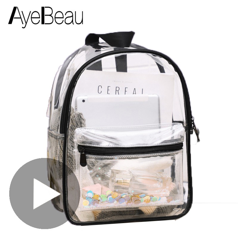 clear backpack men