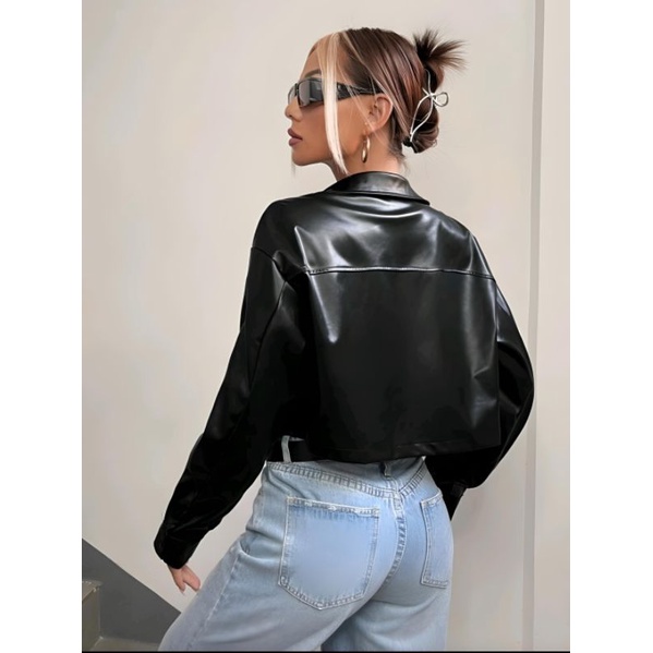 Tailor Labs Cropped Jacket Pu leather