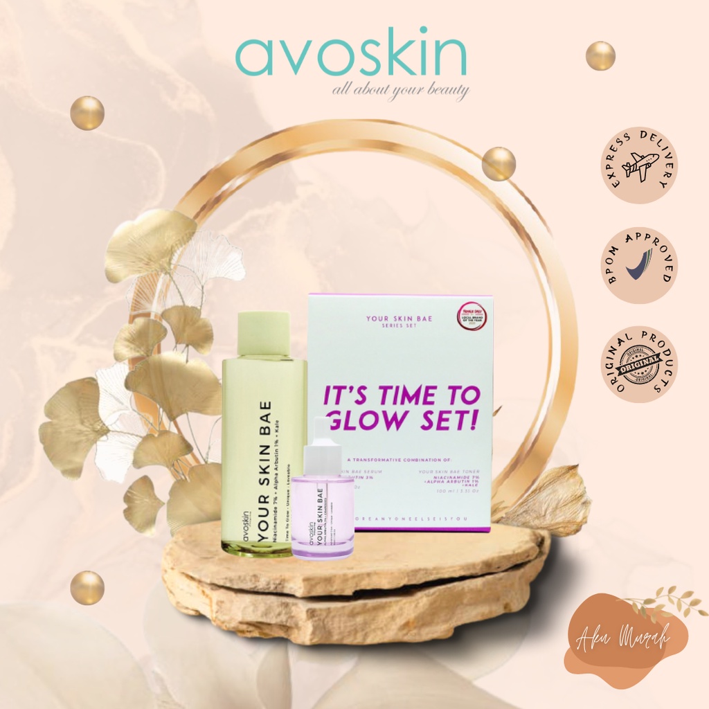 ✨ AKU MURAH ✨ [SET] Avoskin It's Time To Glow SET