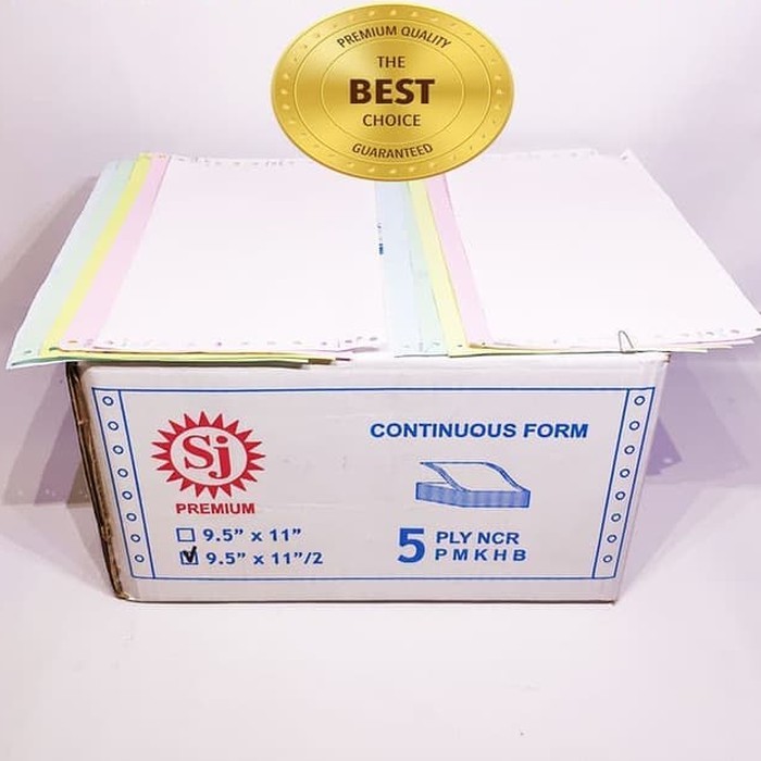 

CONTINUOUS FORM 9,5 X 11/2 5PLY SJ PREMIUM (PRS - BAGI 2)