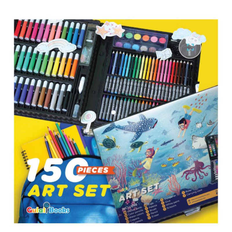 

150 pieces art set Gulalibook seri ocean