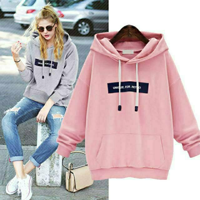 Parisdivarious Sweater Hoodie Jemper Unique Bahan Fleece Size S - XXL (Pria &amp; Wanita)