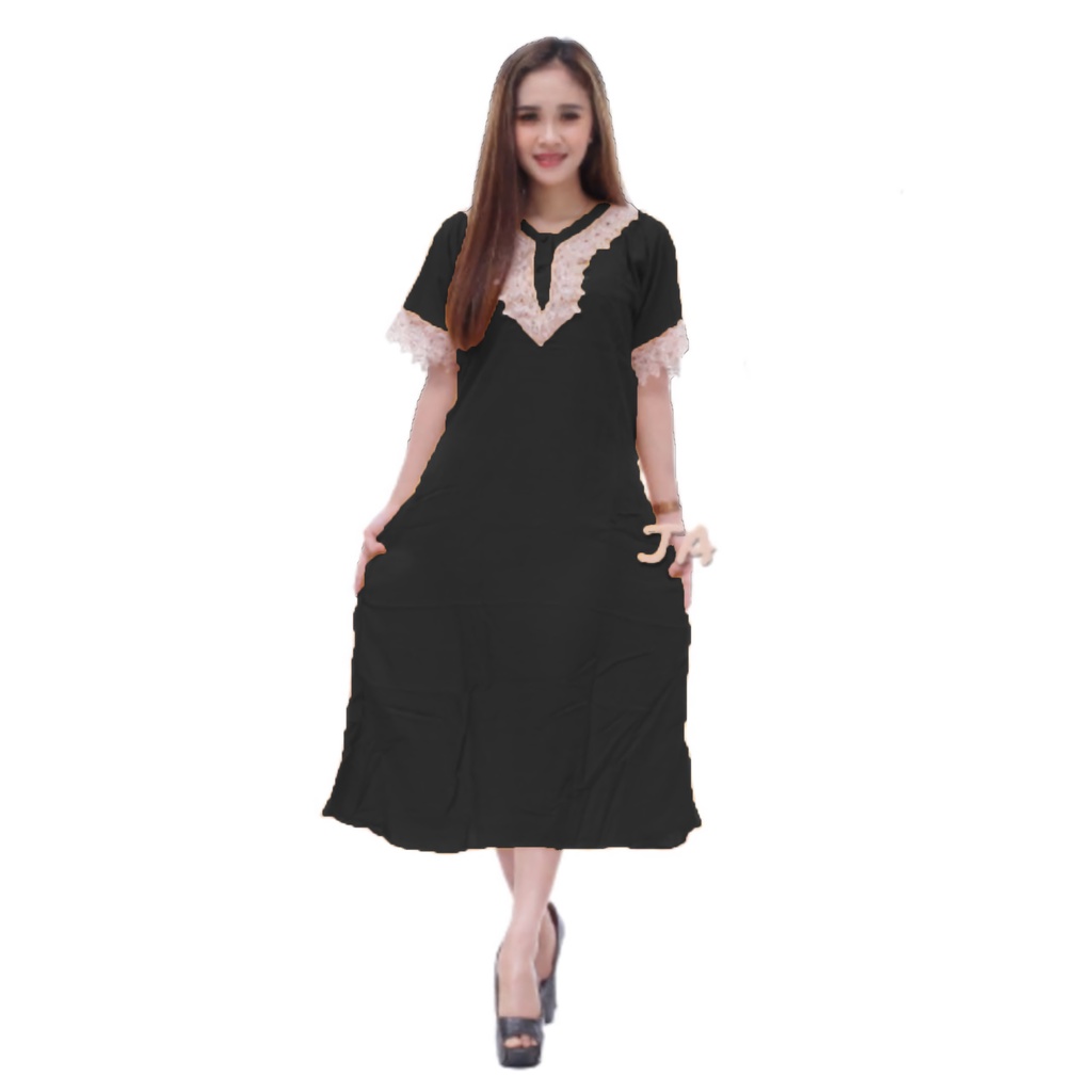 DASTER ARAB DLUSIA TUNIK HANIYAH|| RAYON SUPER GRADE A || RESLETING-Ds Olis Hitam