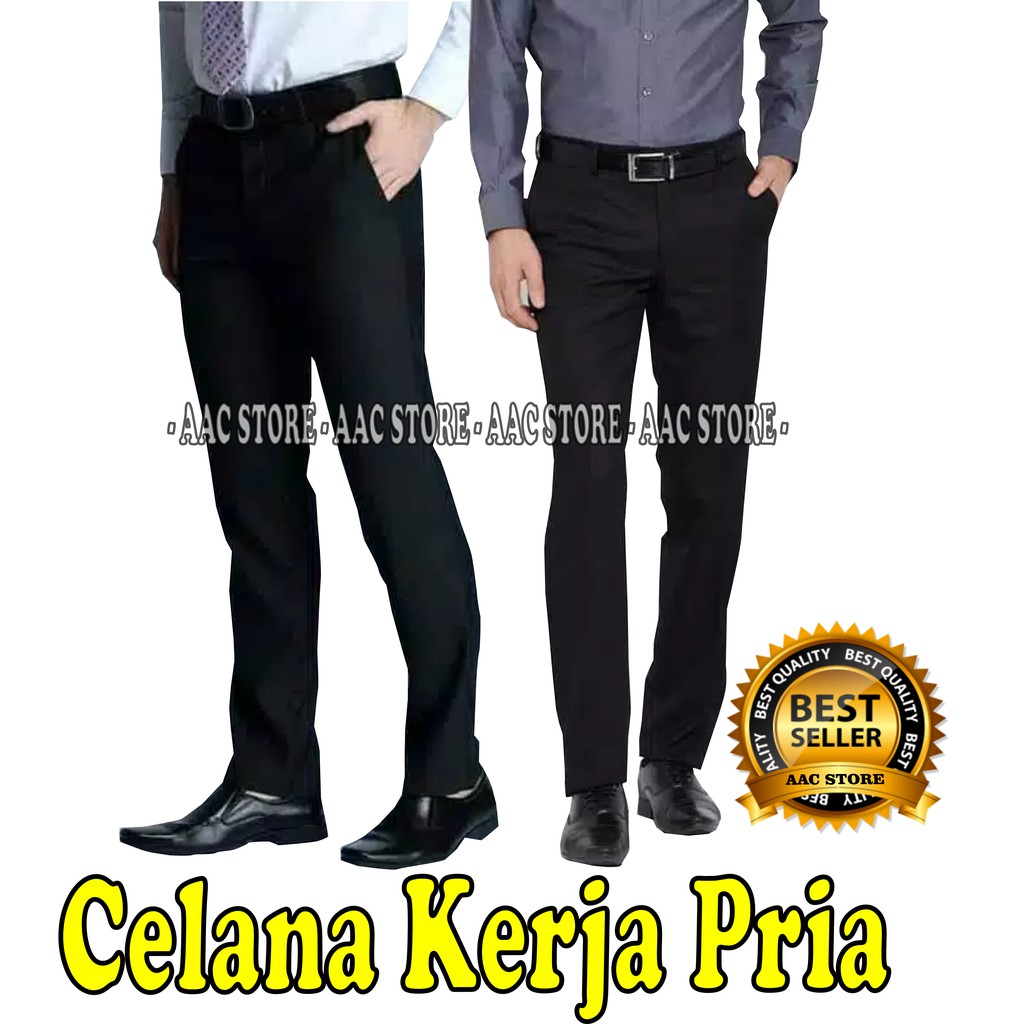 Celana Panjang Formal, Celana Kantor Slim Fit, Celana Pria , Celana Kerja