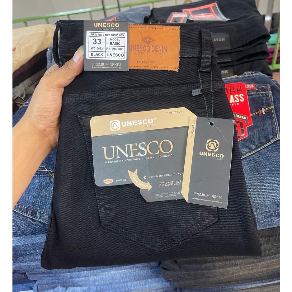 CELANA UNESCO BIG SIZE 27-44 SOFJEANS JEANS FASHION PRIA UNESCO DENIM ORIGINAL ftv sore
