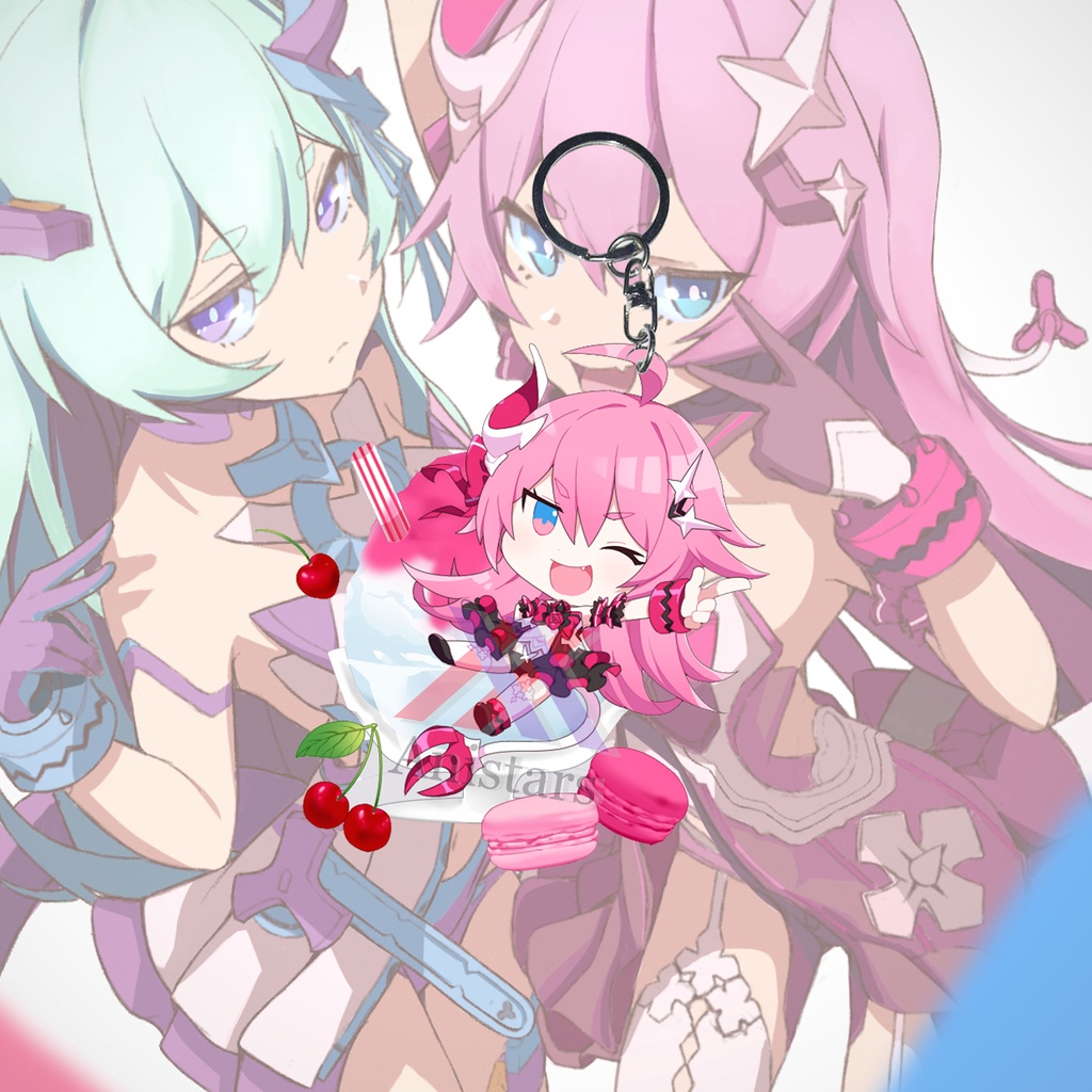 Gantungan Kunci HI3 Rozaliya Olenyeva Game Ganci Anime Key Chain Keychain Souvenir