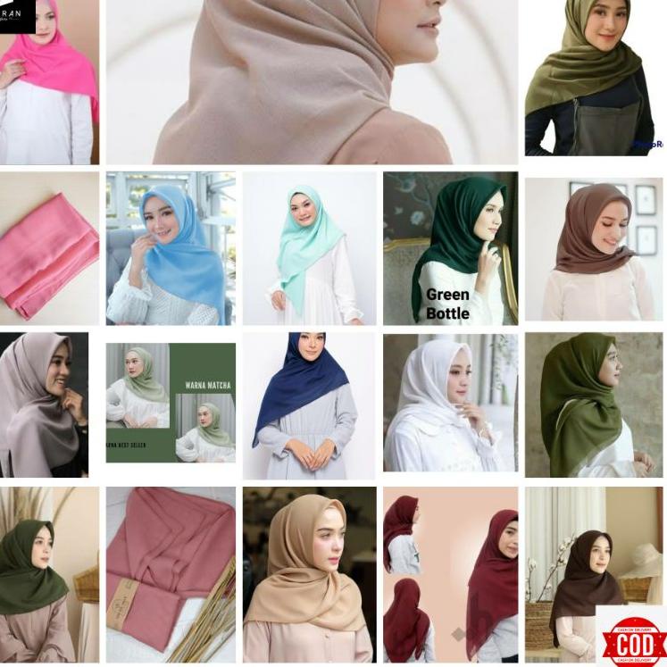 HIJAB SEGI EMPAT {SERIES 2} Bahan adem,mudah diatur tidak panas dan nyaman di pakai • SR.683935