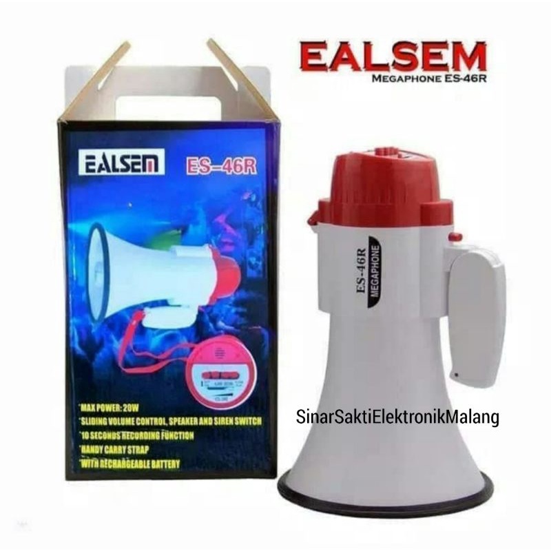 Megaphone toa pengeras suara ealsem mini kecil