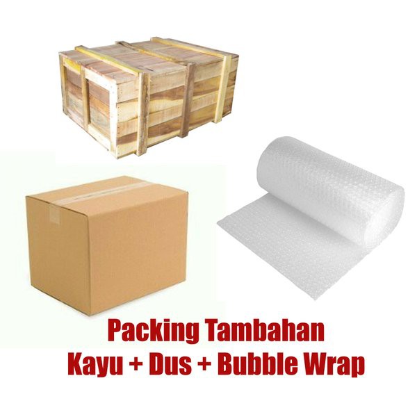 Tambahan Packing Kayu & Extra Bubble Wrap Laptop Second OKEDISTRO