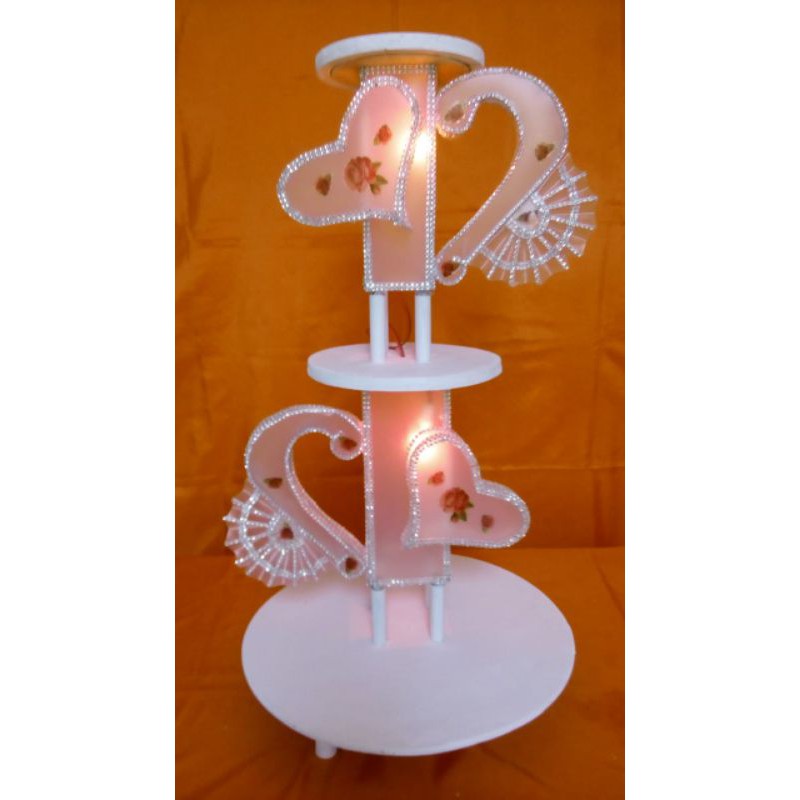 Ready  Wedding cake order 3 tahap (tingkat)/Rangka kue pengantin  susun 3