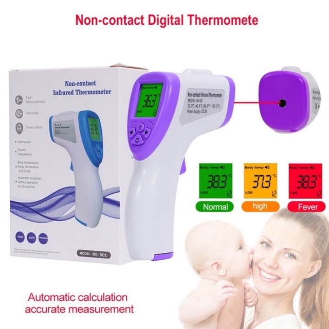 READY INDONESIA Thermometer infrared termometer pengukur cek suhu tubuh non contact contactless