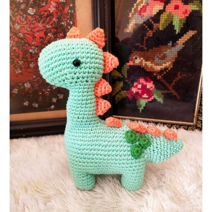 HANDMADE Mamenchisaurus Amigurumi I Boneka Rajut Handmade