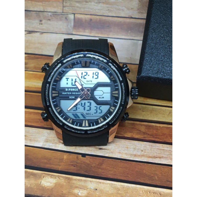 jam tangan pria D-Force Rantai Double Time DFDTRM009