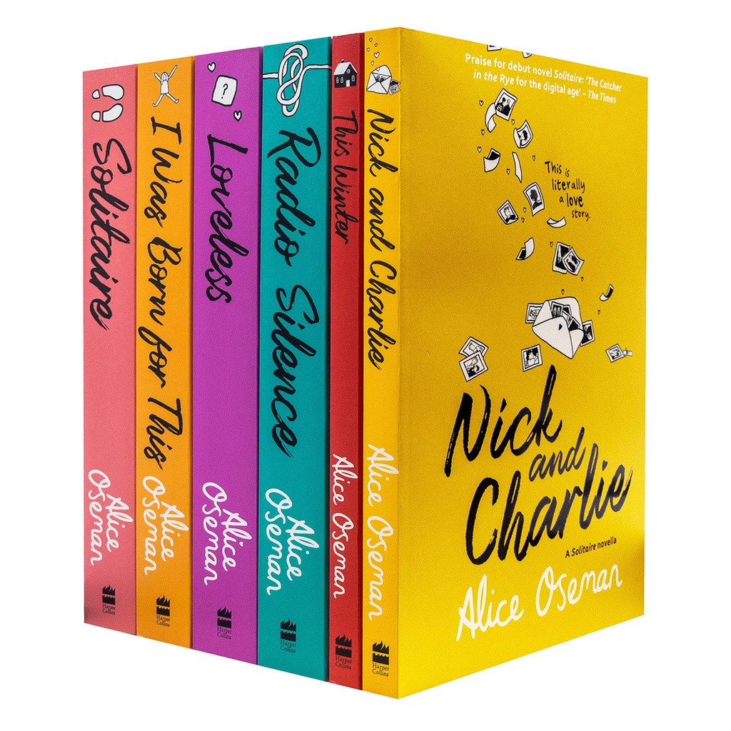 [ENGLISH] NOVEL ALICE OSEMAN COLLECTION - THIS WINTER - LOVELESS - SOLITAIRE - RADIO SILENCE - I WAS BORN FOR THIS - NICK AND CHARLIE [ORIGINAL]