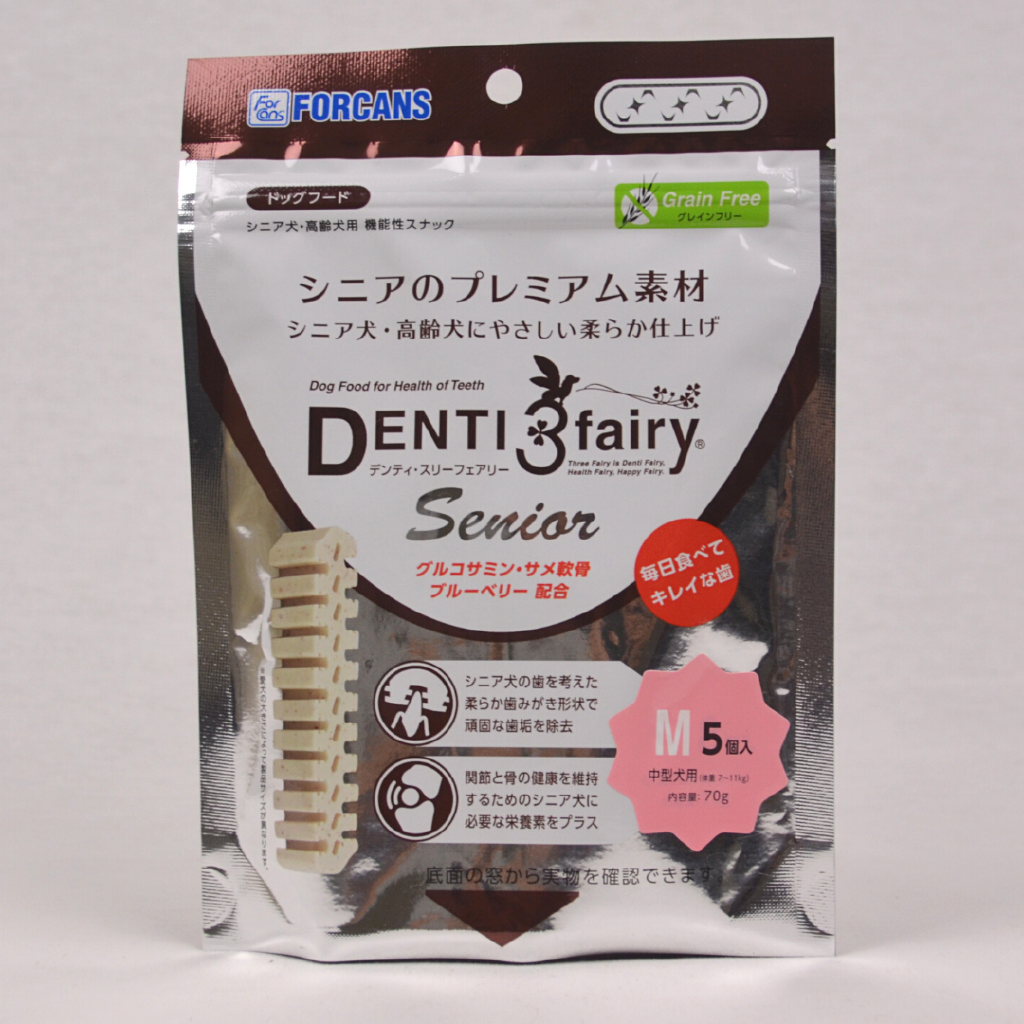 

FORCANS Snack Anjing Tua DENTI3FAIRY Senior Medium