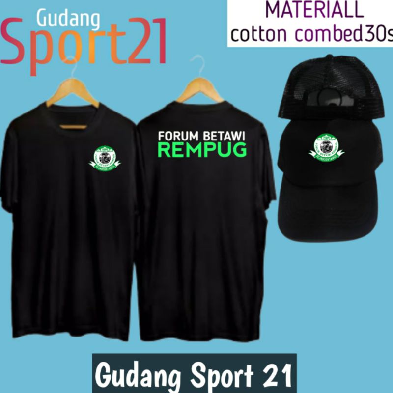 kaos baju fbr forum betawi rempug plus topi kaos fbr