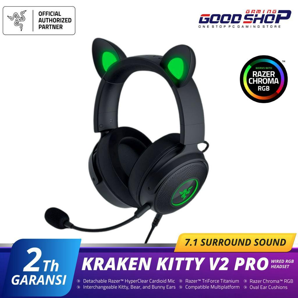 Razer Kraken Kitty V2 Pro - Black - Wired RGB Headset