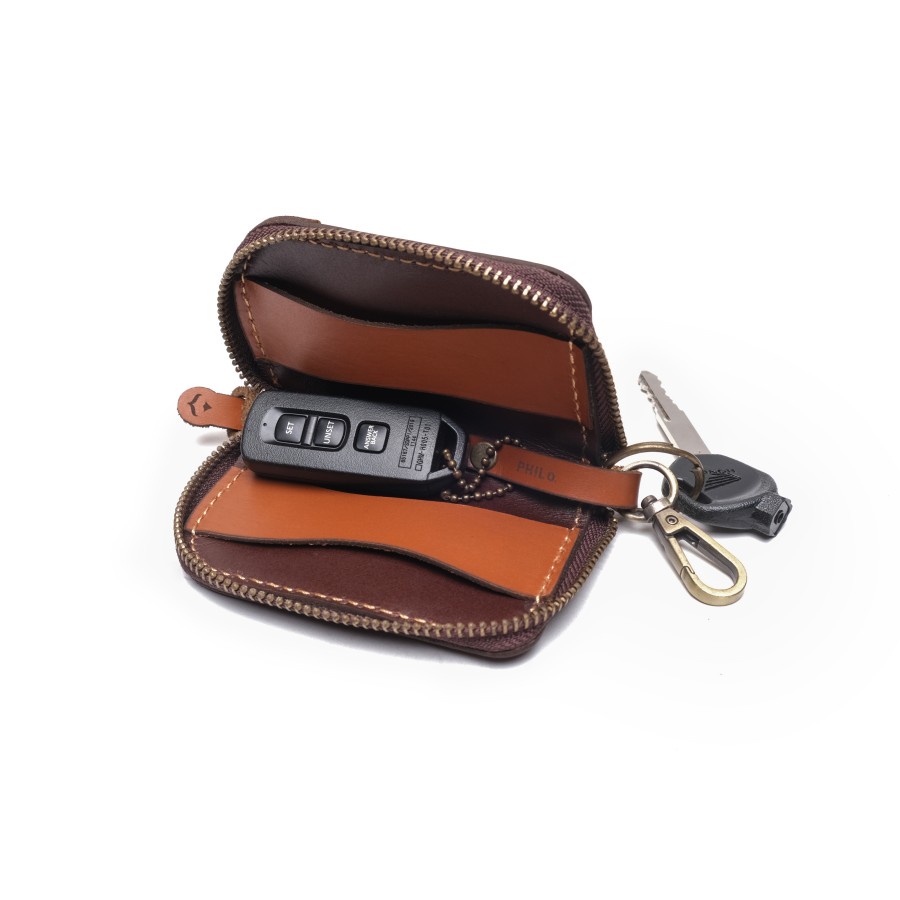Dompet Stnk Remote Mobil Motor  Keyless Gantungan Kunci Mobil Kulit Asli