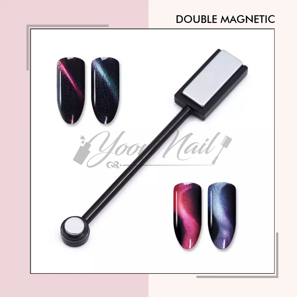 Double magnetic cat eye double headed magnet cateyes polish magnets
