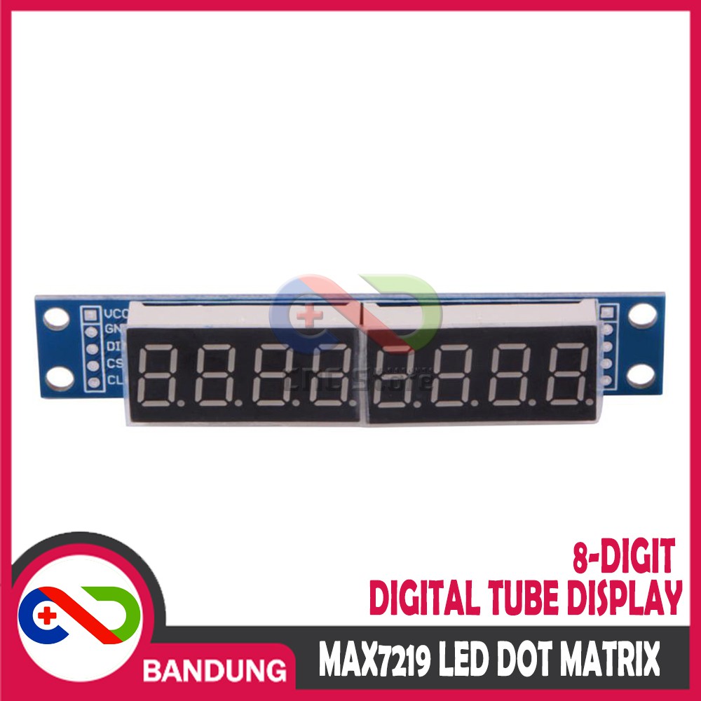 MAX7219 LED DOT MATRIX 8-DIGIT DIGITAL TUBE DISPLAY CONTROL MODULE FOR ARDUINO