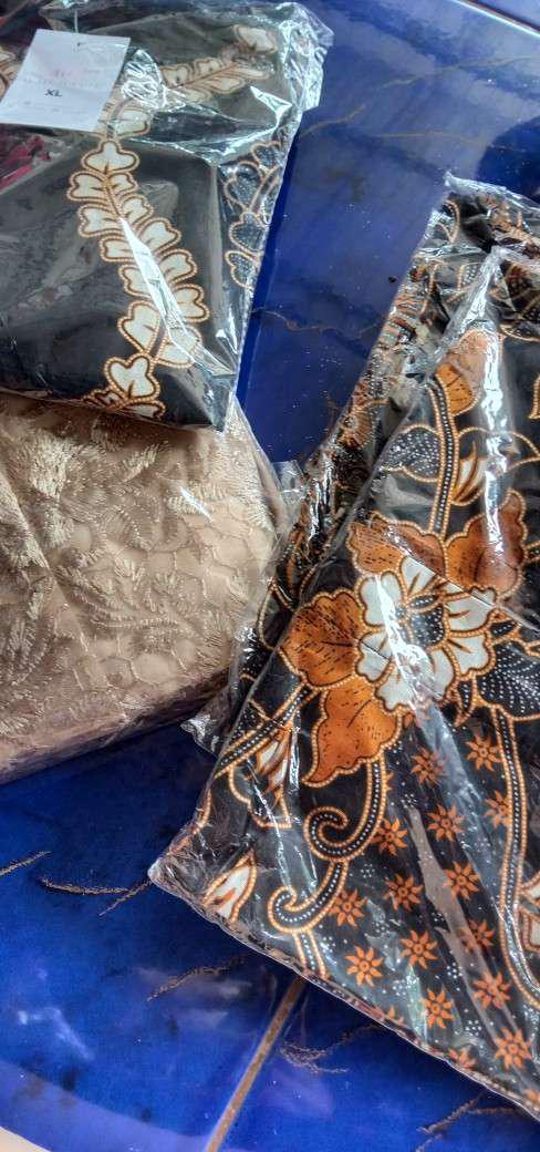 Maura Couple - Sania Ruffle Batik Couple Ori Ndoro Jowi Dnt Set Couple Aleena Gold // Ar Grosir