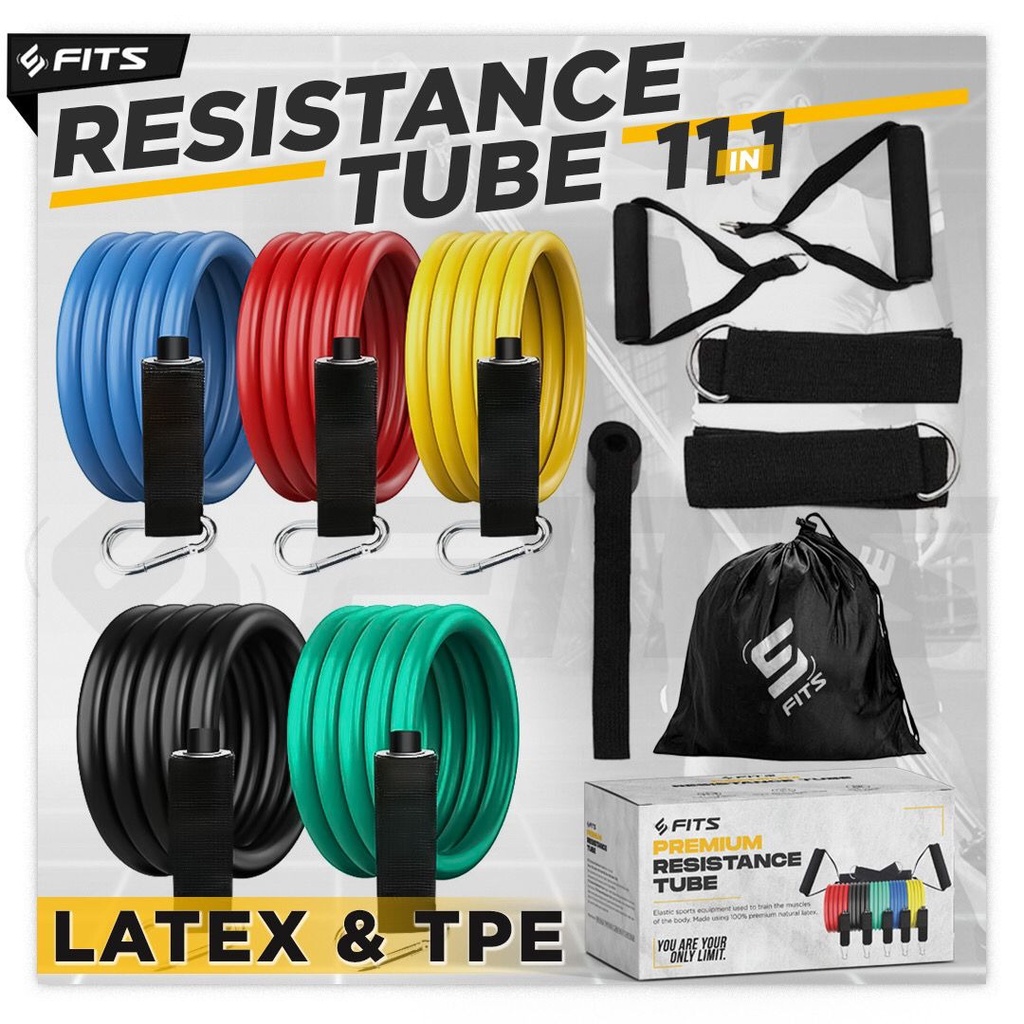 Jual SFIDN FITS Premium Resistance Tube | Resistance Elastic Band ...