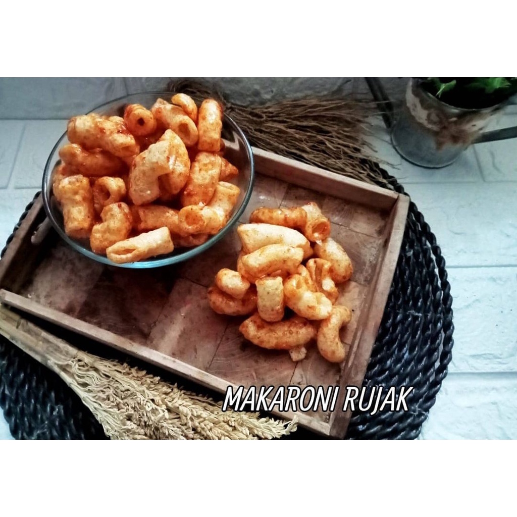 

Makaroni Bumbu rujak - Makaroni rujak pedas manis 200 gram