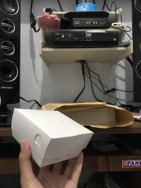 Pli-s Paper Lunch Box / Kotak Makan / Dus Makanan / Take Away Ukuran Small (s: 14x10.5x5 Cm)