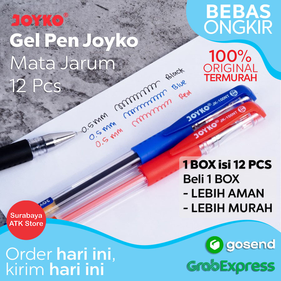 

Gel Pen Joyko JK-100NT King Jeller Bulpen Pulpen Pena Bolpoin