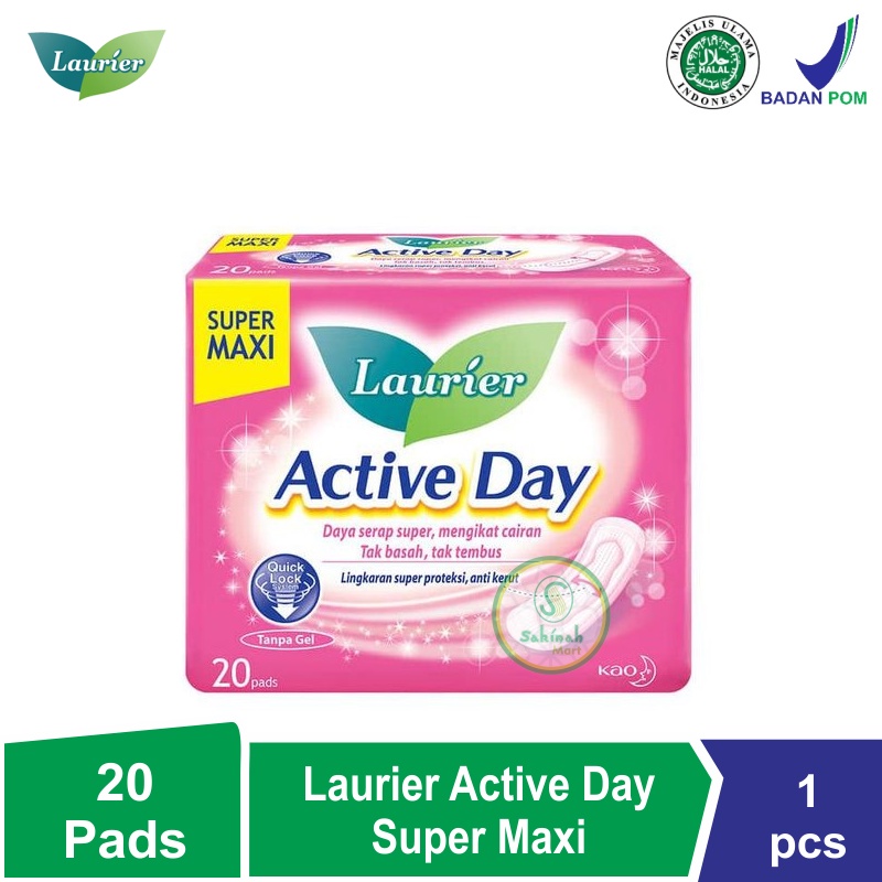 Active Day Super Maxi 20 Pads Pembalut