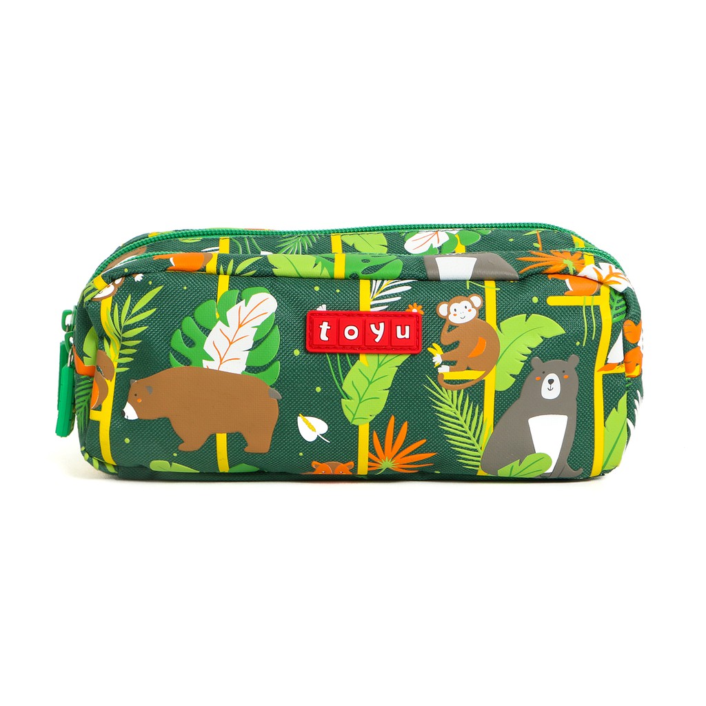 

Toyu Kotak Pensil Tempat Alat Tulis Pencil Case Sekolah Fashion Karakter Lucu Anak Laki-Laki Hijau