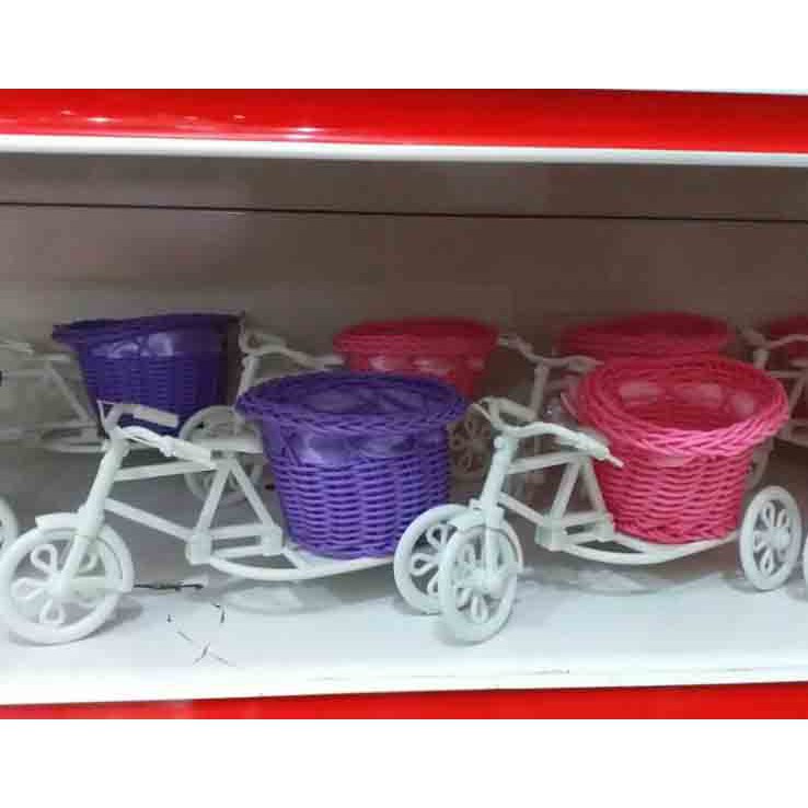 Naindo Vas Becak tempat bunga Shabby hiasan ruang tamu dan kantor