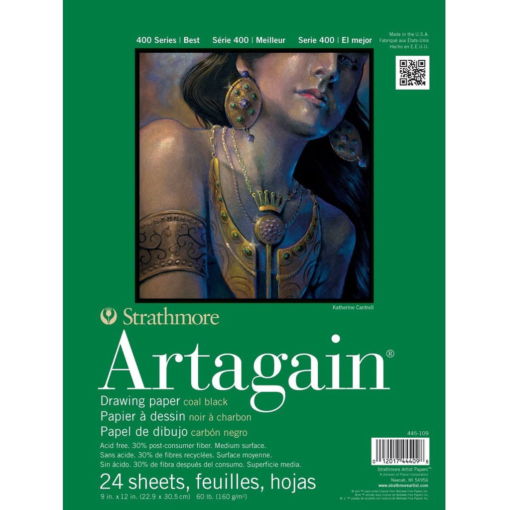 Strathmore - Artagain Coal Black Paper Pad 400 Series