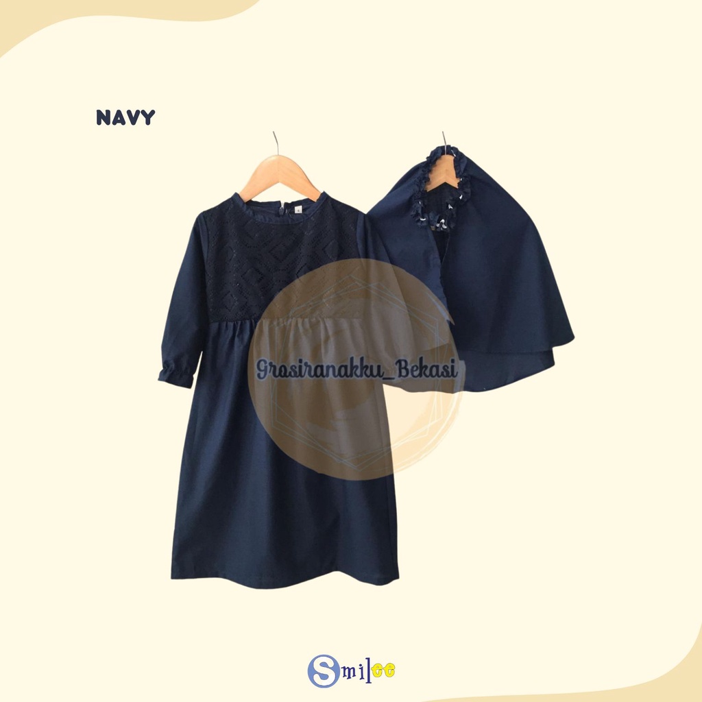 Gamis Anak Brukat Cantik Size 1-6Thn Mix Warna