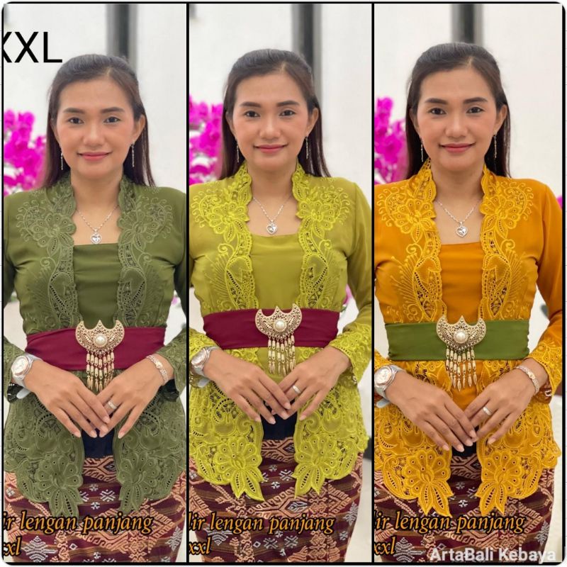 Kebaya Bordir Lengan Panjang
