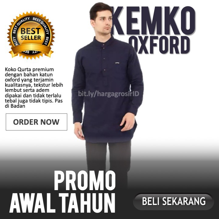 Kemeja Koko Oxford