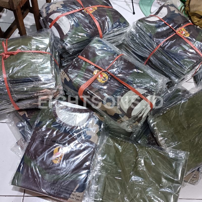 PROMO 1 Set Kaos KASAD TNI Kaos Olahraga Army Doreng Loreng TNI Kaos Jersey TNI Fullprint Tentara As