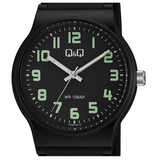 QQ Q&amp;Q Original VS50 NEW SERIES Jam Tangan Pria - Hitam - Karet