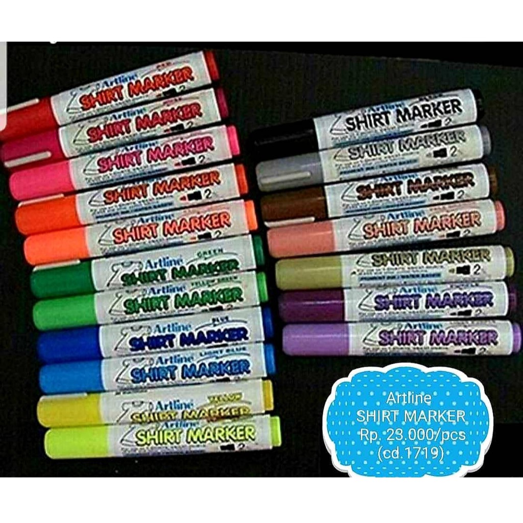

ARTLINE SHIRT MARKER SPIDOL KAOS SENI MURAH
