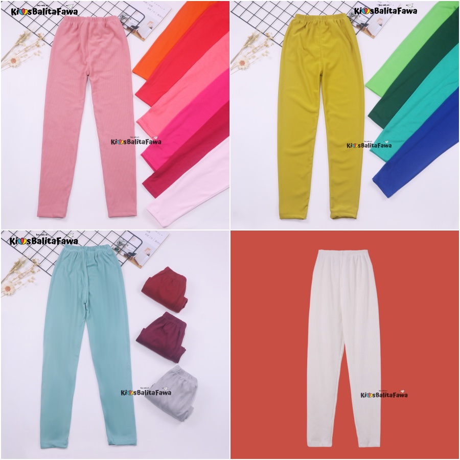Legging Sheila uk 10-12 tahun / EXPORT QUALITY Leging Anak Perempuan Celana Ketat Polos Good Quality Panjang