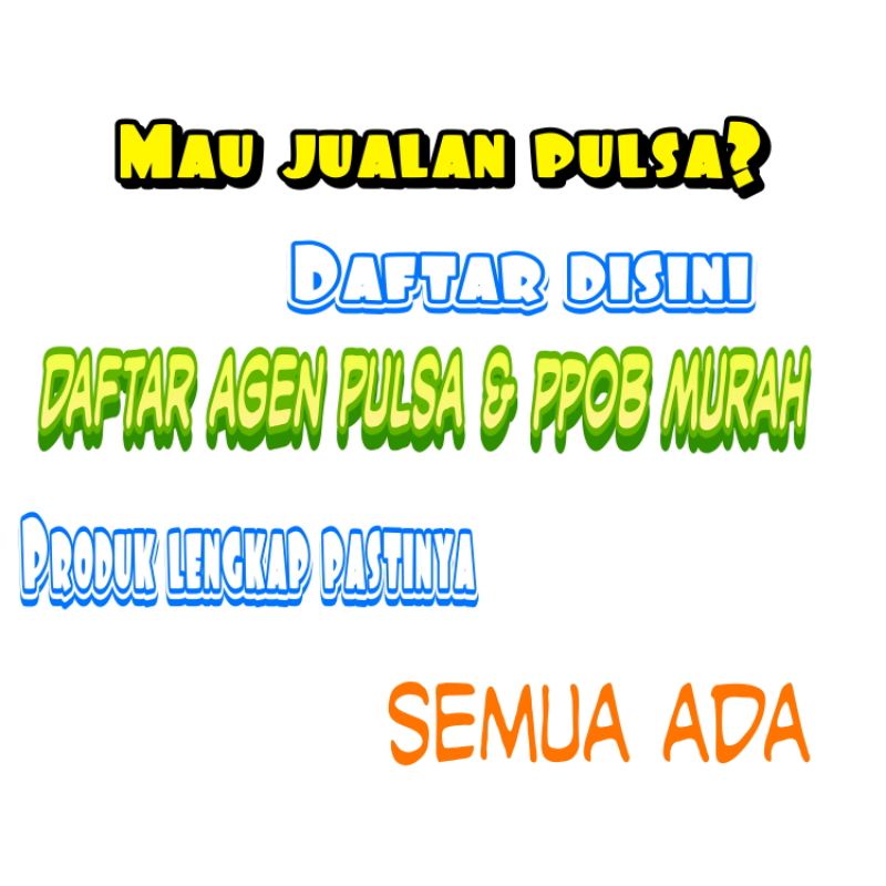 Aplikasi pulsa & ppob murah