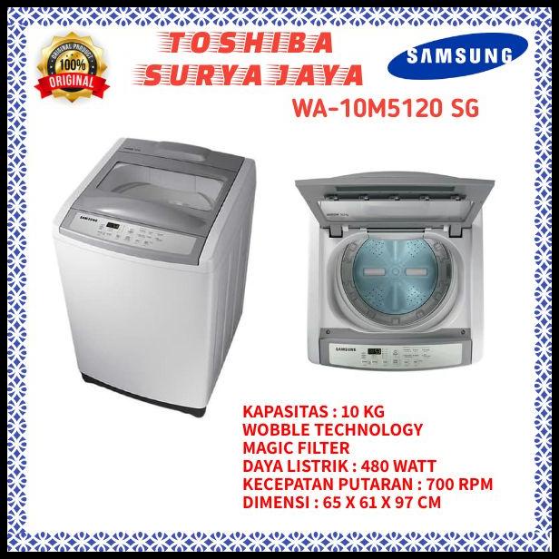 Mesin Cuci 1 Tabung Samsung Wa-10M5120 Kaps.10 Kg