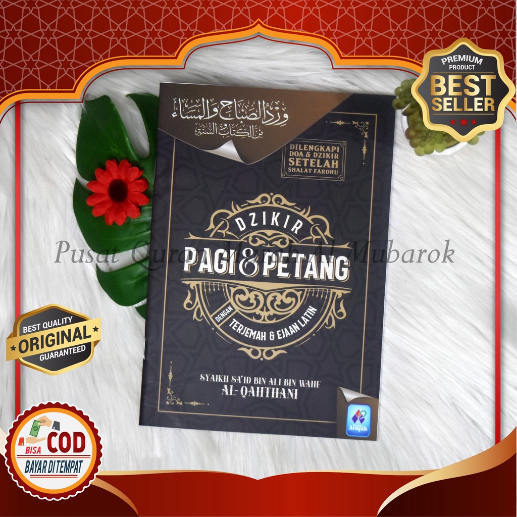 ORIGINAL- Soft Cover Buku Dzikir Pagi Dan Petang Ukuran Sedang Dengan Terjemah dan Ejaan Latin - Dzi